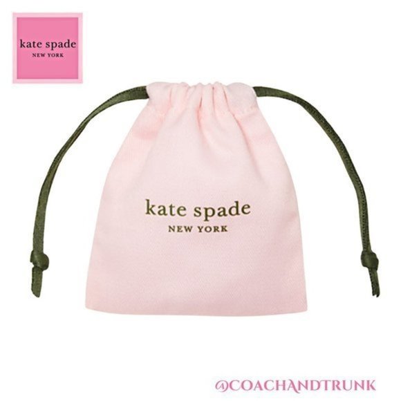 NWT KATE SPADE Signature Spade Mother of Pearl Inlay Gold Spade With KS Dust Bag - Picture 6 of 8